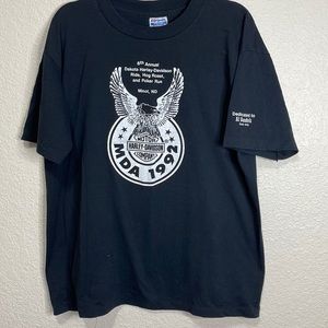 Vintage Harley-Davidson/ MDA Run Tee Shirt. Good Condition. Size XL.
